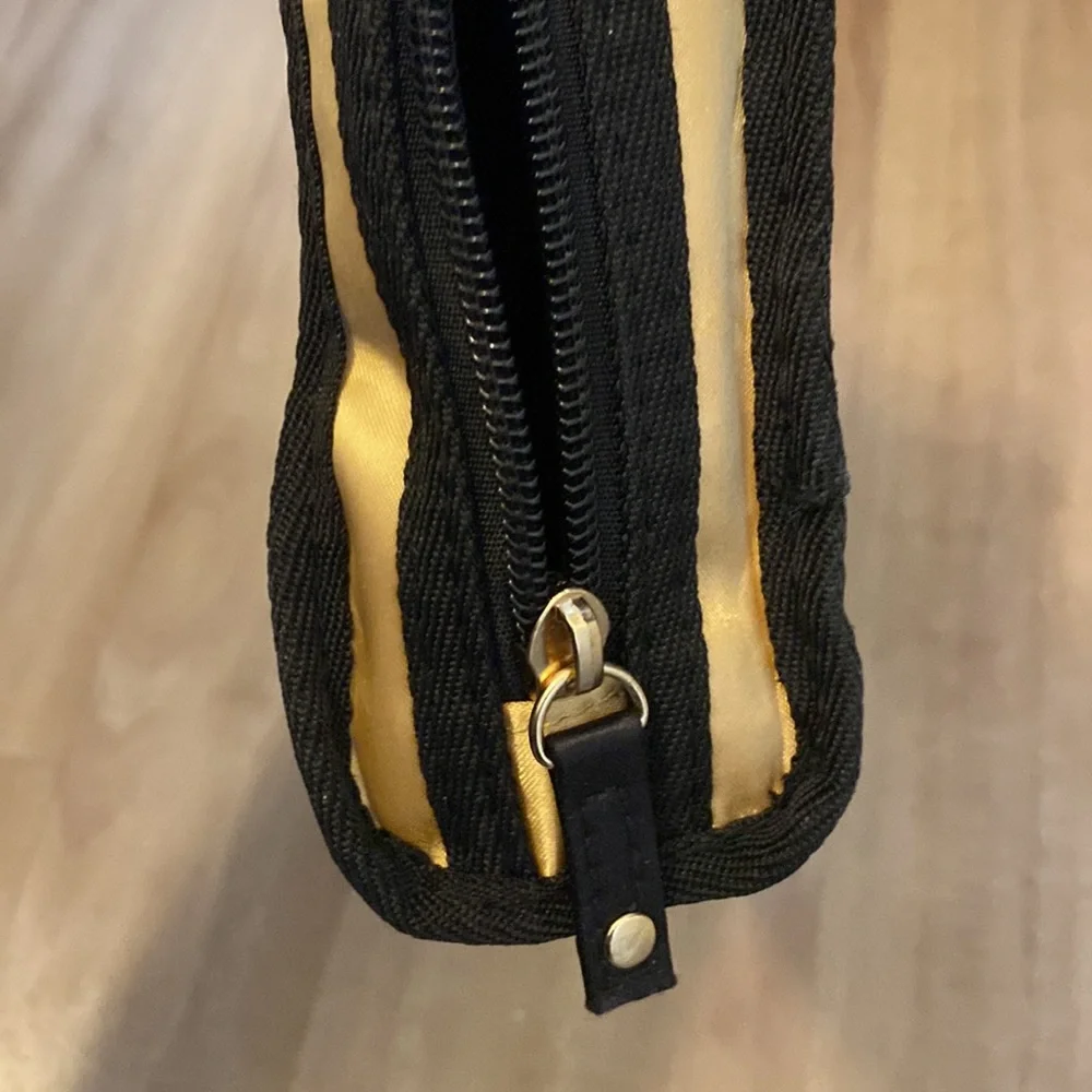 Black & Gold Cosmetic Travel Bag